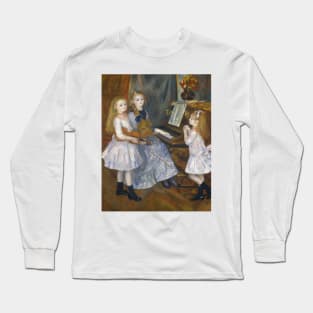 The Daughters of Catulle Mendes by Auguste Renoir Long Sleeve T-Shirt